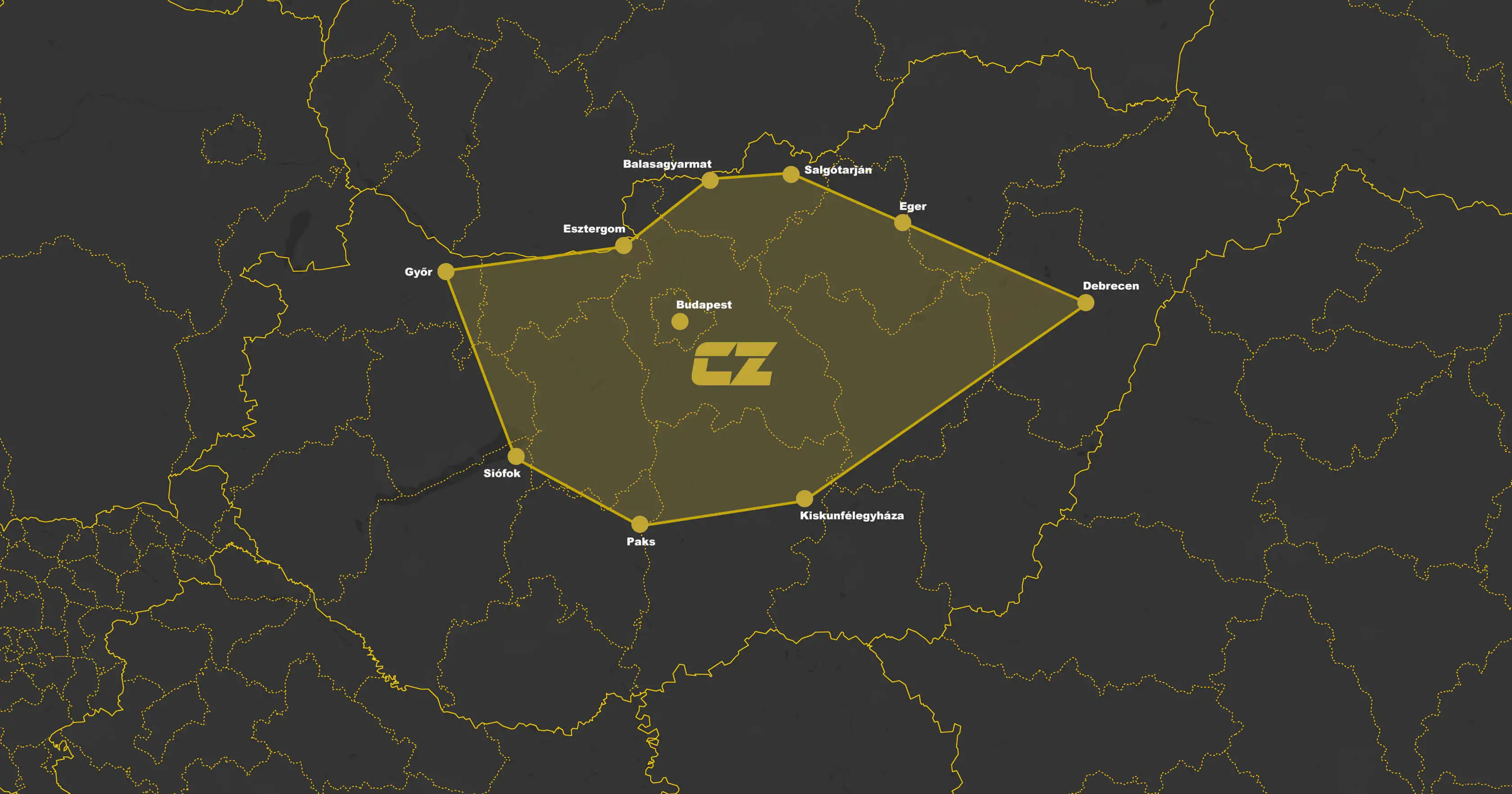 Czank Control System coverage map